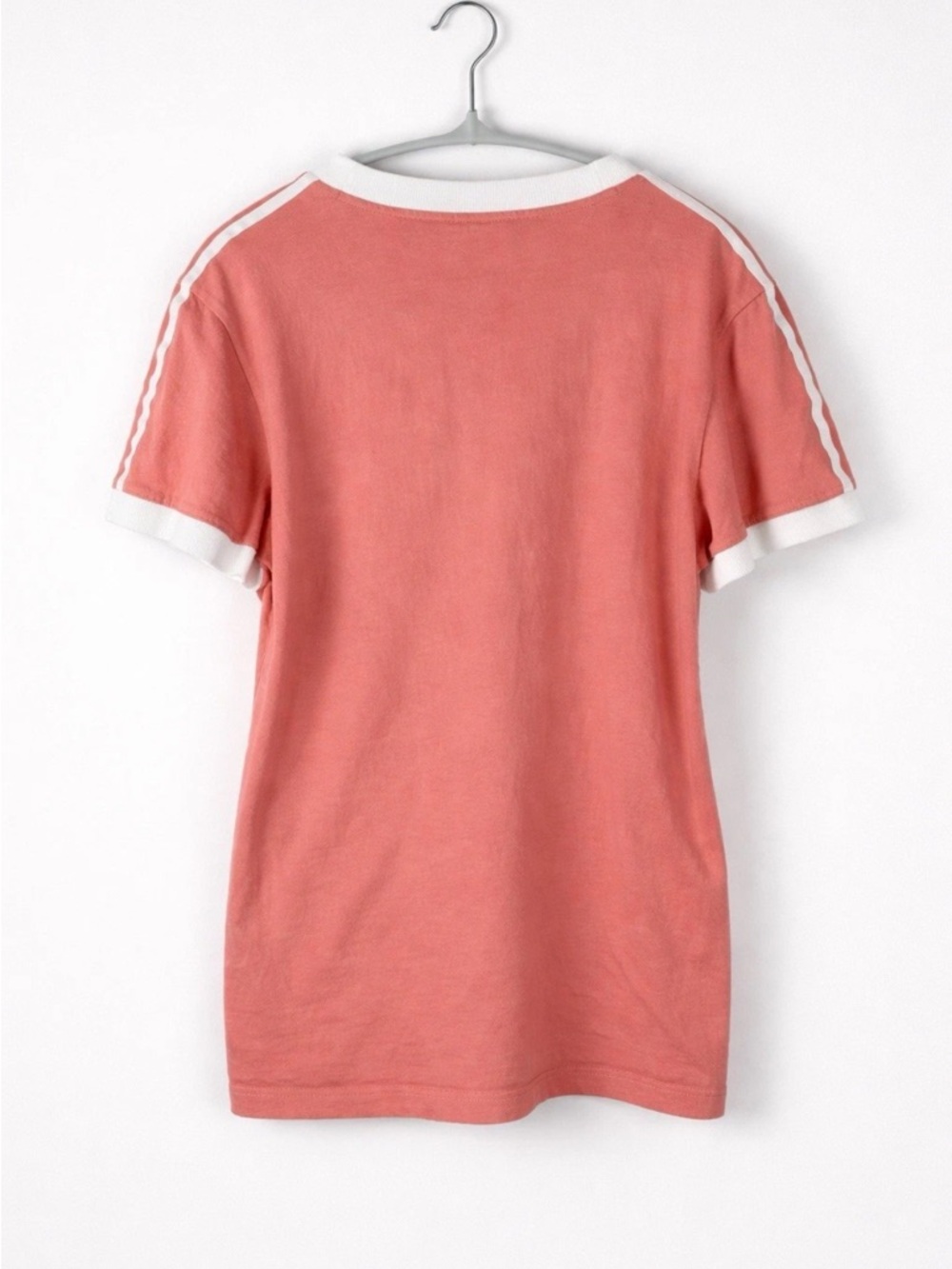 Adidas Originals Trefoil T Shirt Women’s Small Pink 3 Stripe Logo - Picture 3 of 7